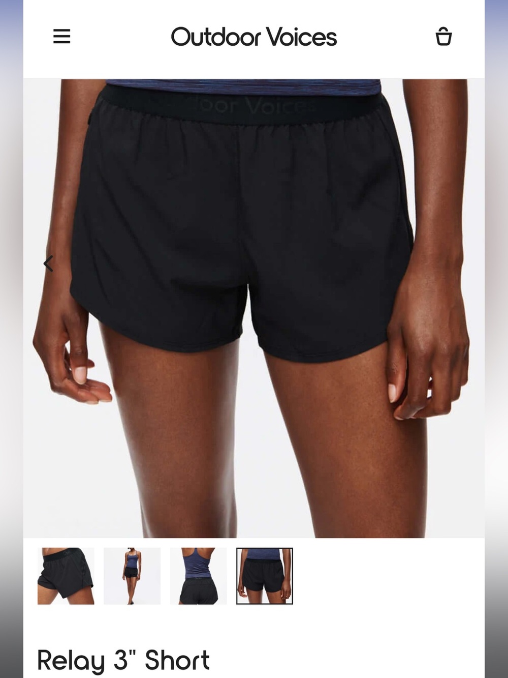 Outdoor voices relay shorts light blue size xs